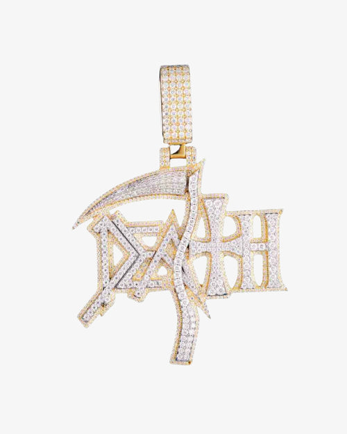 Custom Scythe Pendant 14K Two Tone1