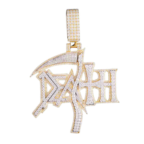 Custom Scythe Pendant 14K Two Tone1