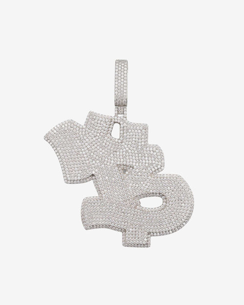 custom special b moissanite letter pendant 14k gold icecartel white