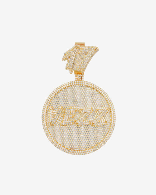 custom vezz moissanite circle pendant 14k gold icecartel white