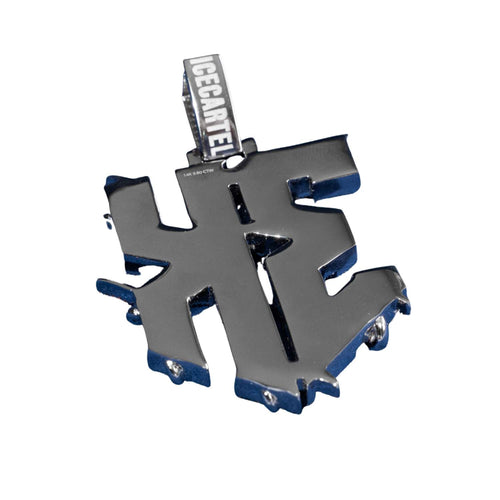 custom vvs moissanite diamond name pendant 14k white gold1