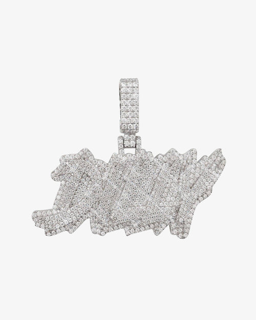 dilly moissanite custom name pendant 14k gold ICECARTEL F6