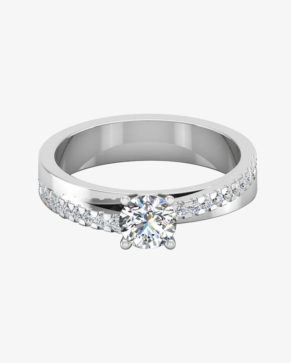 double layer brilliant cut moissanite engagement ring icecartel horizontal
