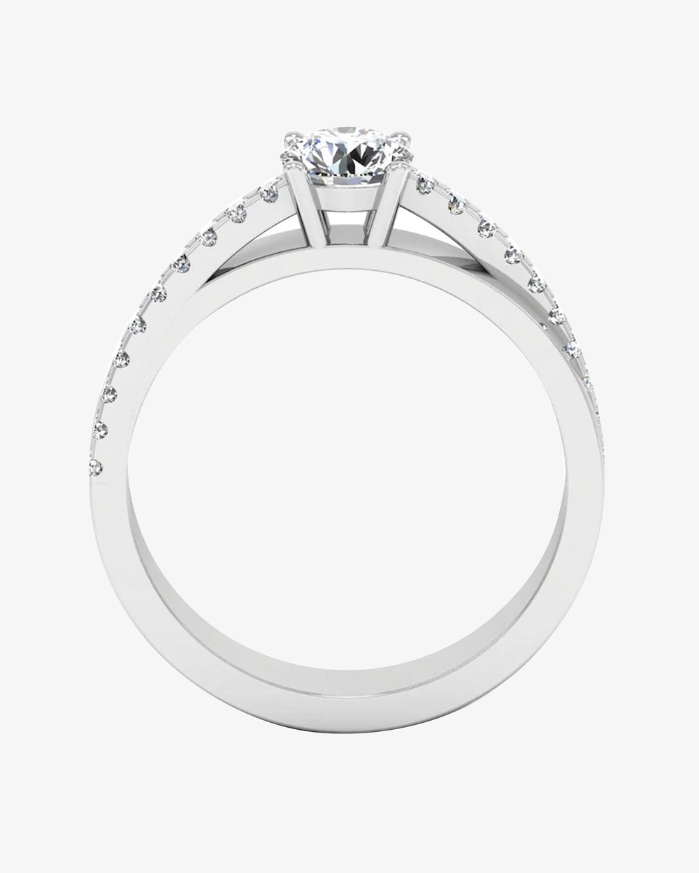 double layer brilliant cut moissanite engagement ring icecartel o