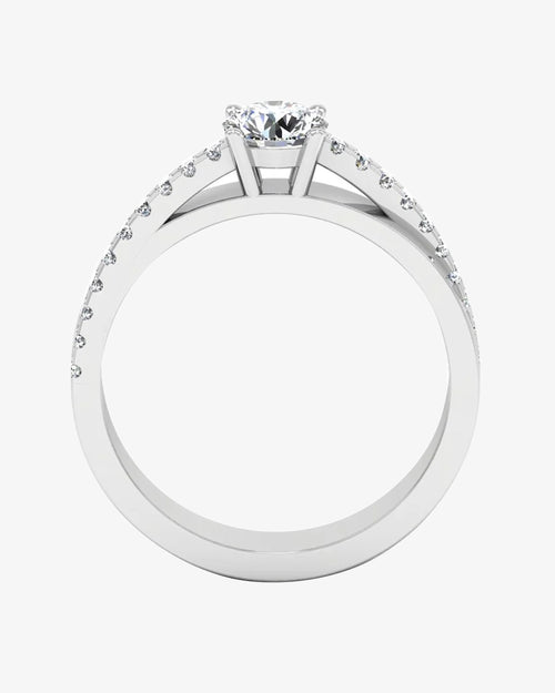 double layer brilliant cut moissanite engagement ring icecartel o