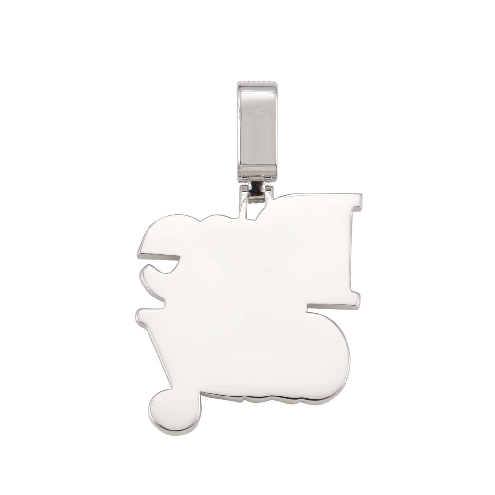 dre day custom moissanite name pendant 14k gold icecartel back