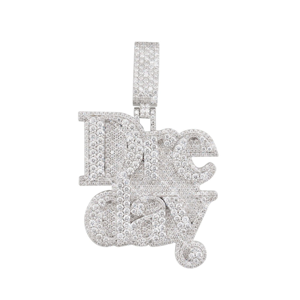 dre day custom moissanite name pendant 14k gold icecartel