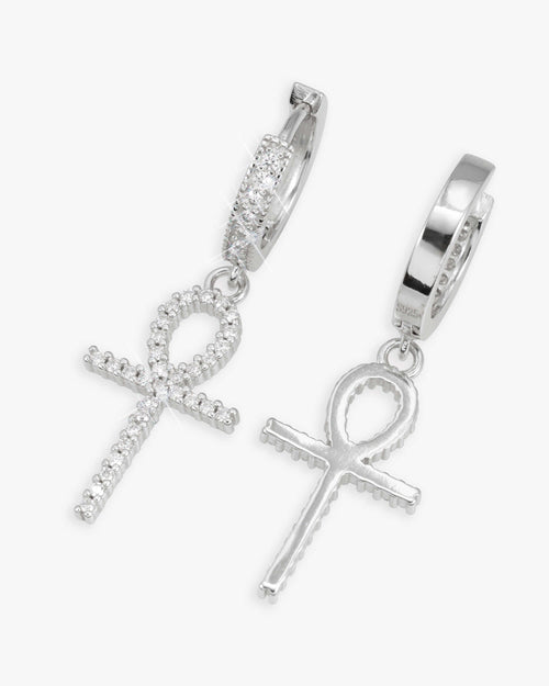 drop ankh moissanite earrings 14k gold icecartel main