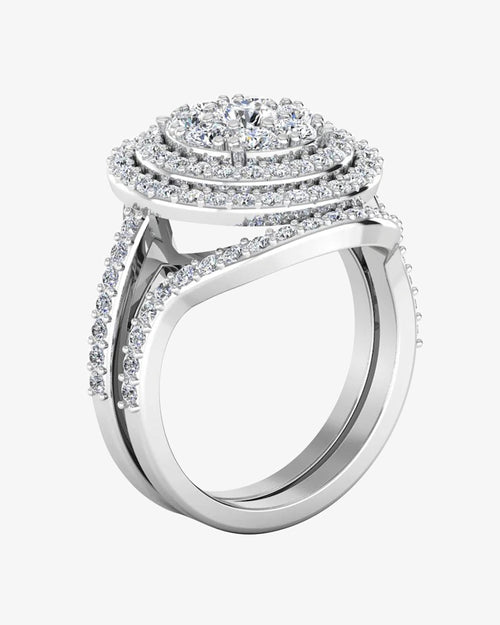 dual split shank moissanite dome engagement ring icecartel angle