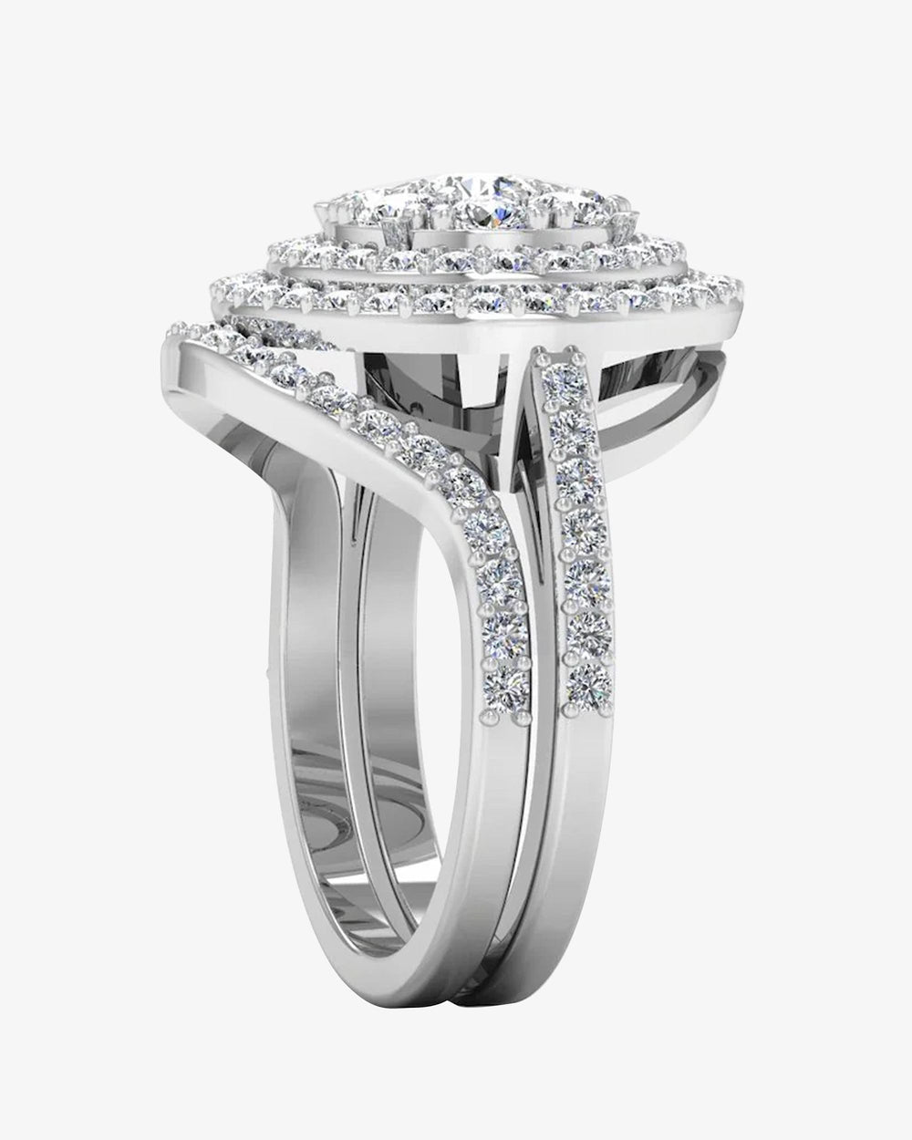 dual split shank moissanite dome engagement ring icecartel side