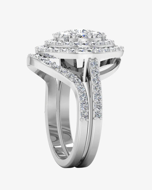 dual split shank moissanite dome engagement ring icecartel side