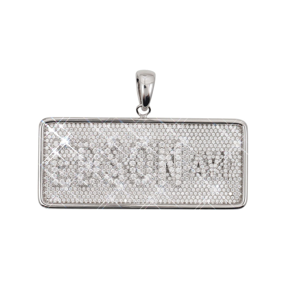 edson custom moissanite name pendant 14k gold icecartel main