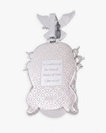 Enamel Moissanite Jesus Pendant 14K Gold - White Gold