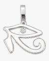 Moissanite Eye of Horus Necklace - White Gold