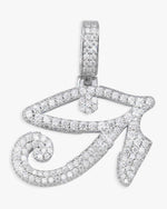 Moissanite Eye of Horus Necklace - White Gold