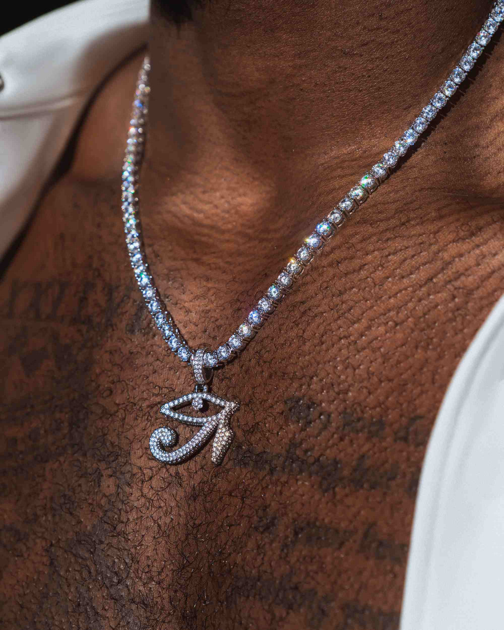 Moissanite Eye of Horus Necklace