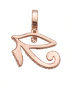 Moissanite Eye of Horus Necklace - Rose Gold