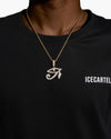Moissanite Eye of Horus Necklace - Yellow Gold