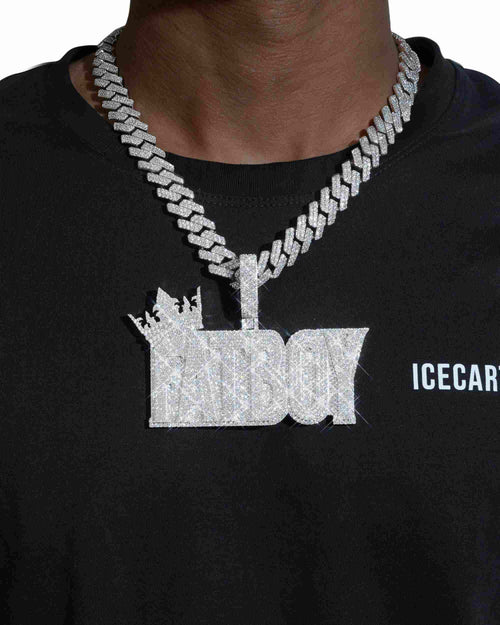 fatboy custom moissanite name pendant 14k gold icecartel model