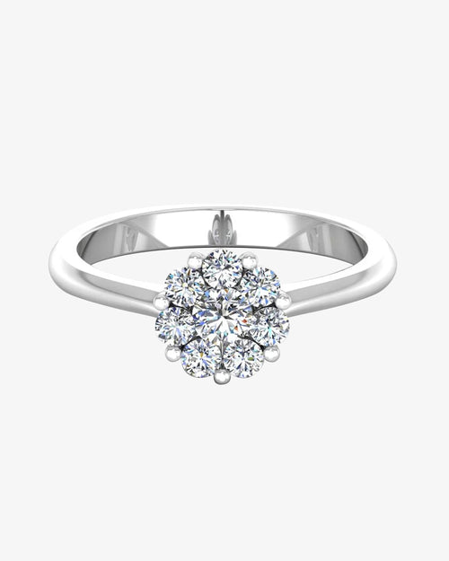 flower cluster moissanite engagement ring icecartel horizontal