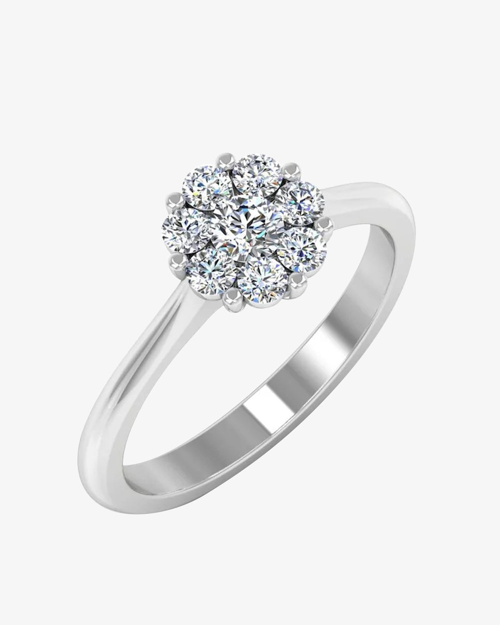 flower cluster moissanite engagement ring icecartel main