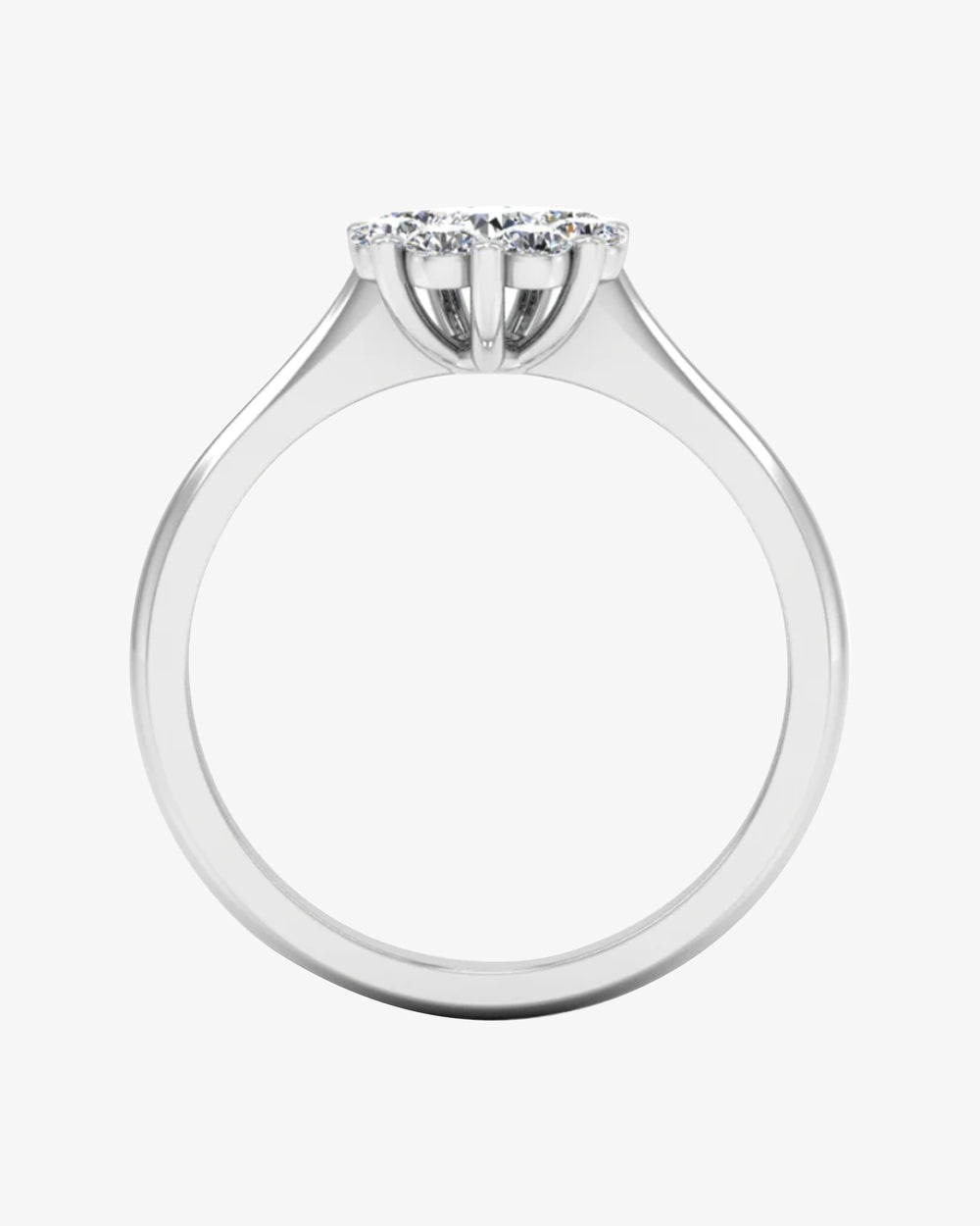 flower cluster moissanite engagement ring icecartel o