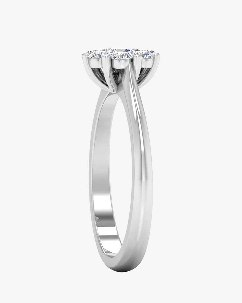flower cluster moissanite engagement ring icecartel side