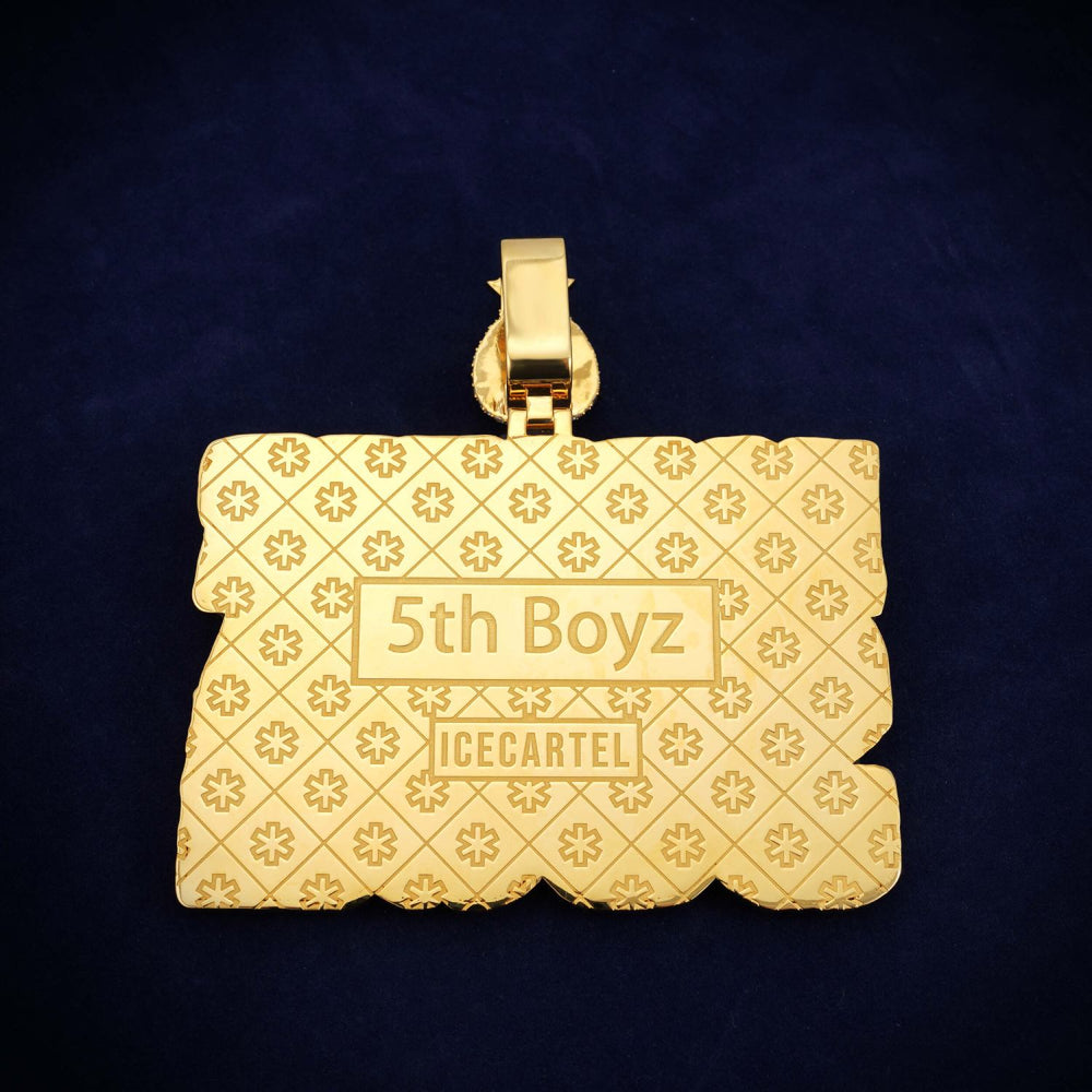 forever sosa custom moissanite name pendant 14k gold icecartel back