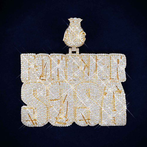 forever sosa custom moissanite name pendant 14k gold icecartel main