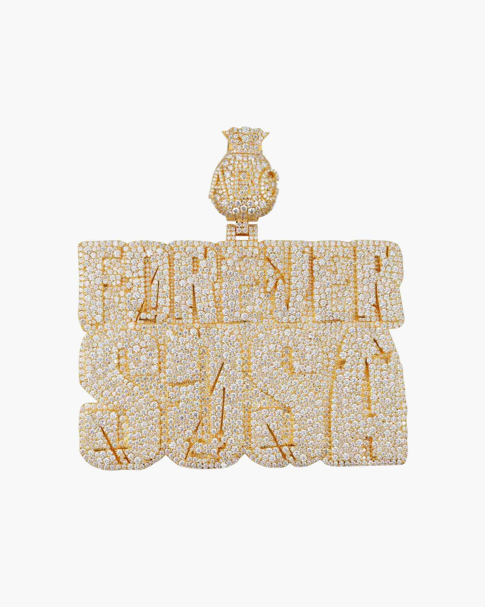 forever sosa custom moissanite name pendant 14k gold icecartel white