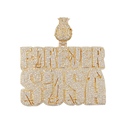forever sosa custom moissanite name pendant 14k gold icecartel white