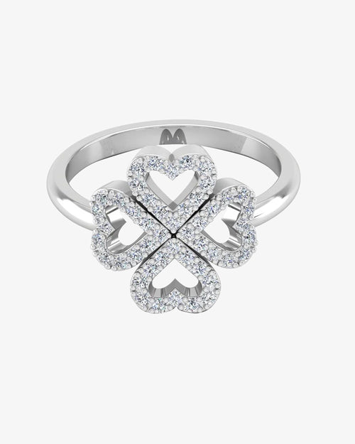 four leaf clover moissanite ring icecartel horizontal