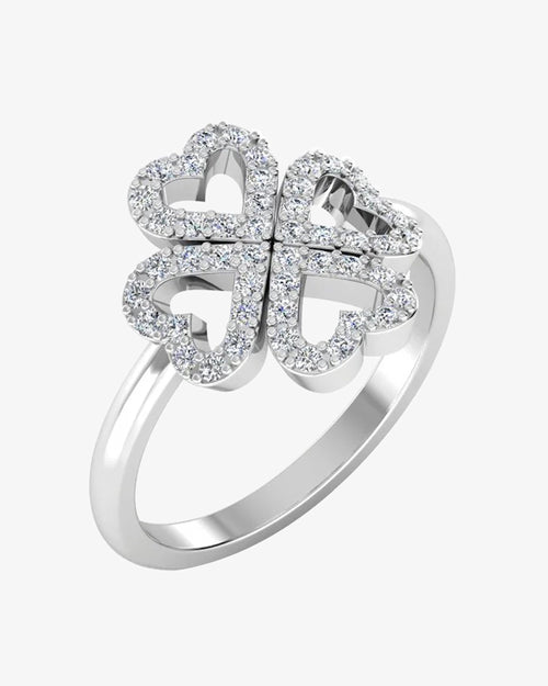 four leaf clover moissanite ring icecartel main pic