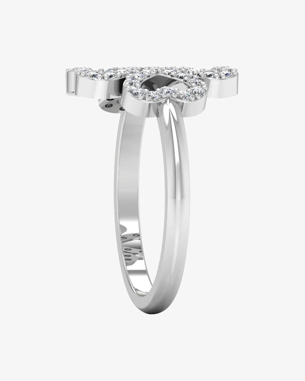 four leaf clover moissanite ring icecartel side