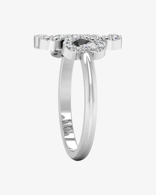 four leaf clover moissanite ring icecartel side