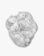 Four Leaf Clover Ring 14K Gold - White Gold