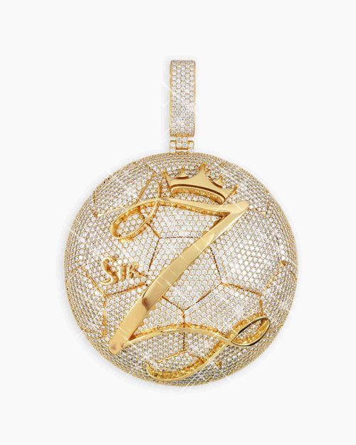golden ball custom circle pendant 14k gold icecartel main