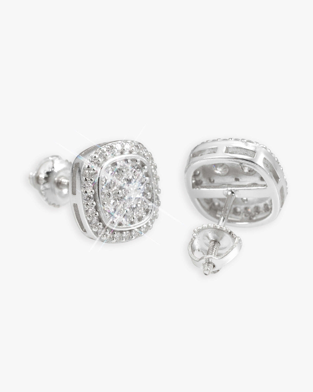 halo channel set moissanite earrings 14k gold icecartel main