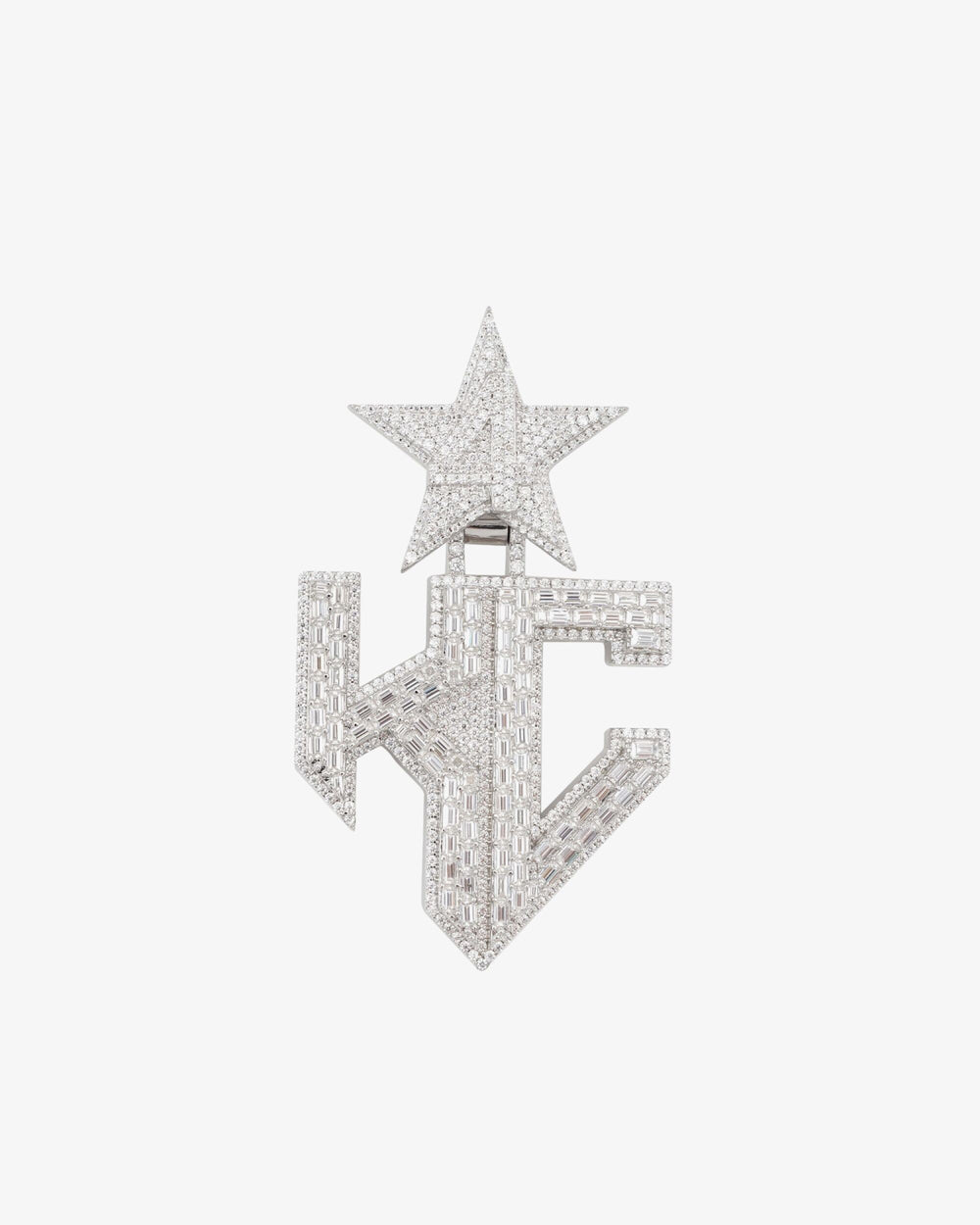 hc custom moissanite name pendant 14k gold icecartel white