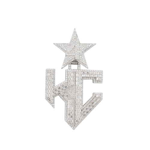 hc custom moissanite name pendant 14k gold icecartel white