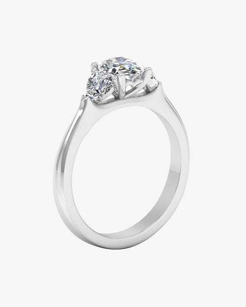 heart crown three stone oval moissanite engagement ring icecartel angle