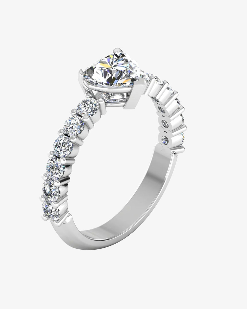 heart cut prong set moissanite engagement ring icecartel angle