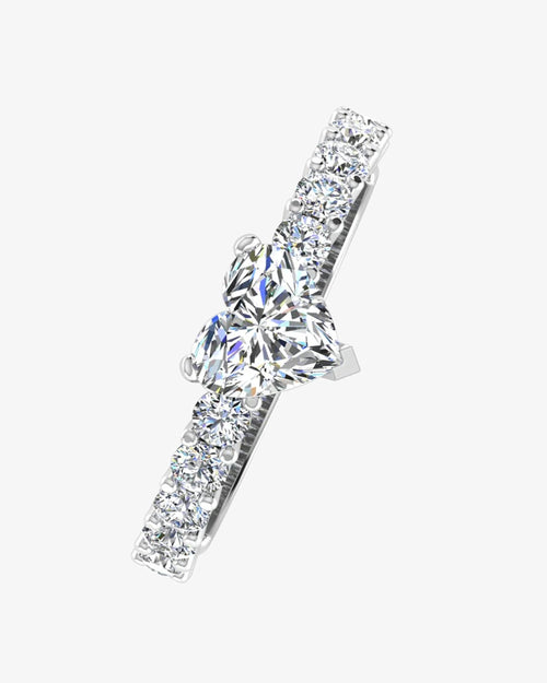 heart cut prong set moissanite engagement ring icecartel i