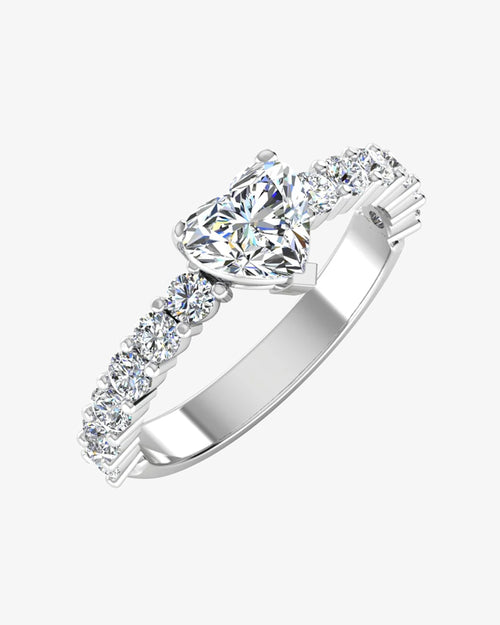 heart cut prong set moissanite engagement ring icecartel main