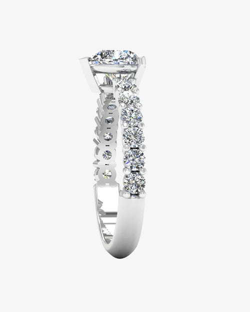 heart cut prong set moissanite engagement ring icecartel side