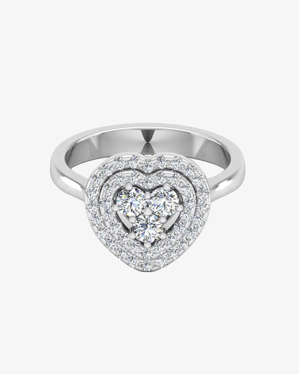 heart halo brilliant moissanite engagement ring horizontal