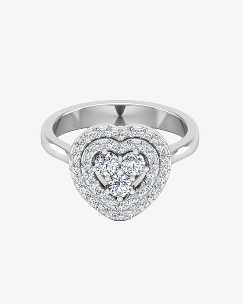 heart halo brilliant moissanite engagement ring horizontal