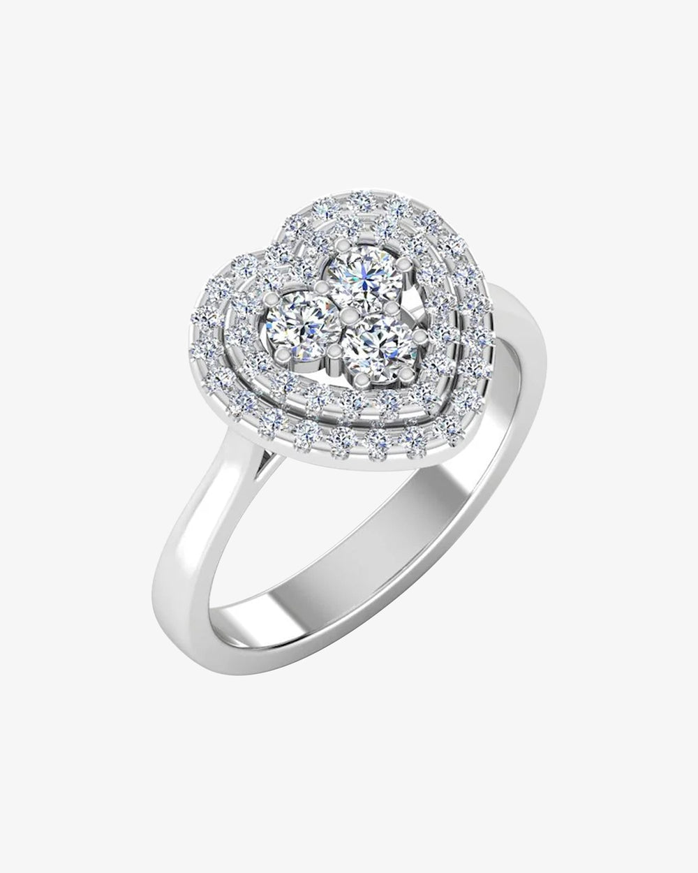 heart halo brilliant moissanite engagement ring main