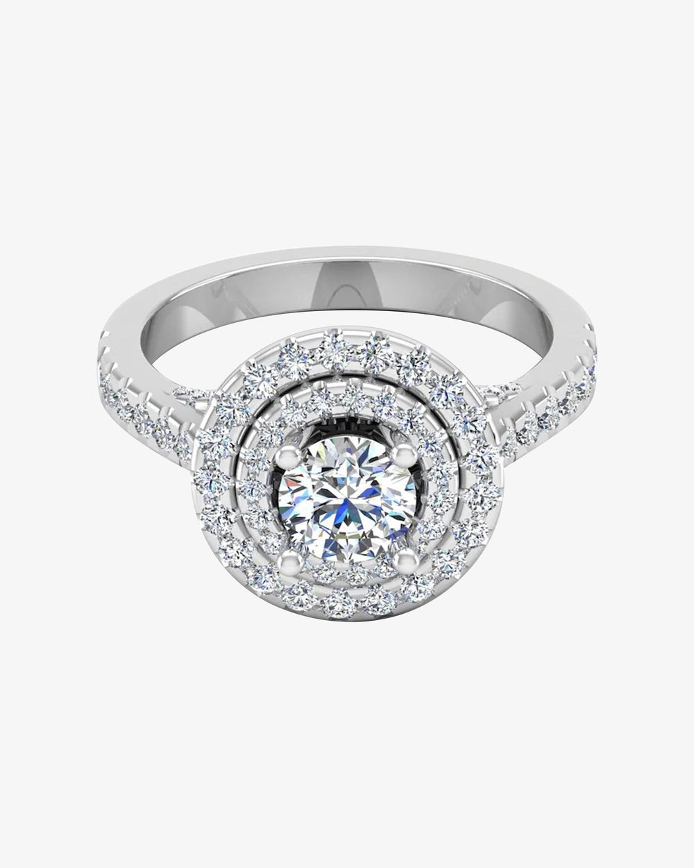 hidden halo cathedral brilliant cut moissanite engagement ring icecartel horizontal