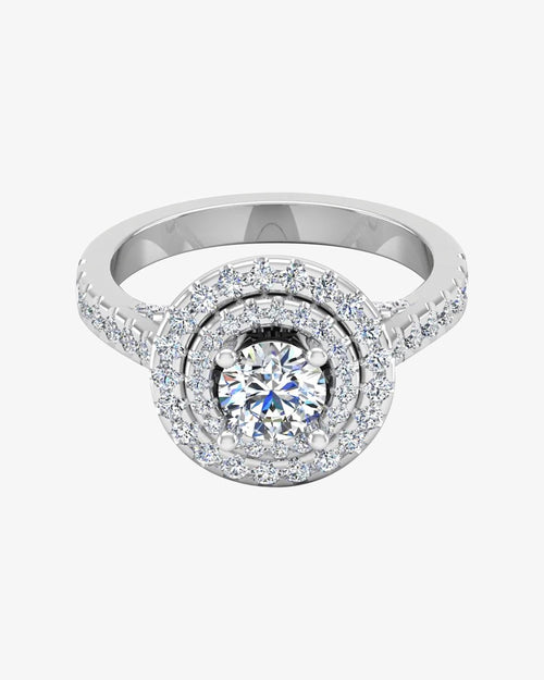 hidden halo cathedral brilliant cut moissanite engagement ring icecartel horizontal